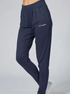 Pineapple Charcoal Grey Viscose Relaxed Fit Jersey Joggers