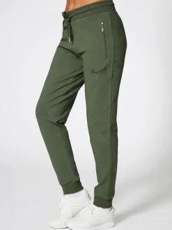 Pineapple Forest Green Skinny Zip Joggers