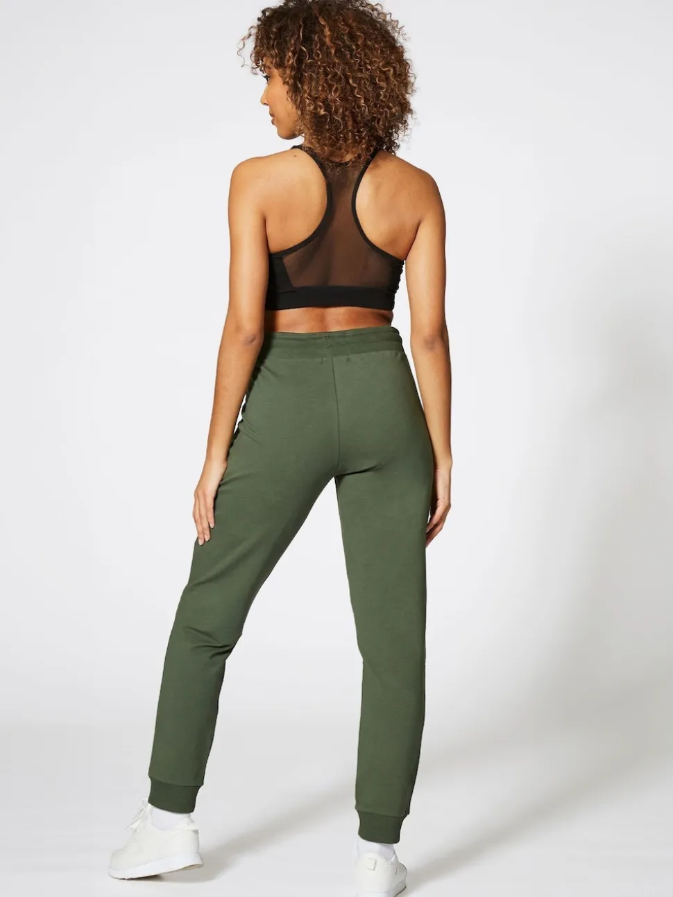 Pineapple Forest Green Skinny Zip Joggers