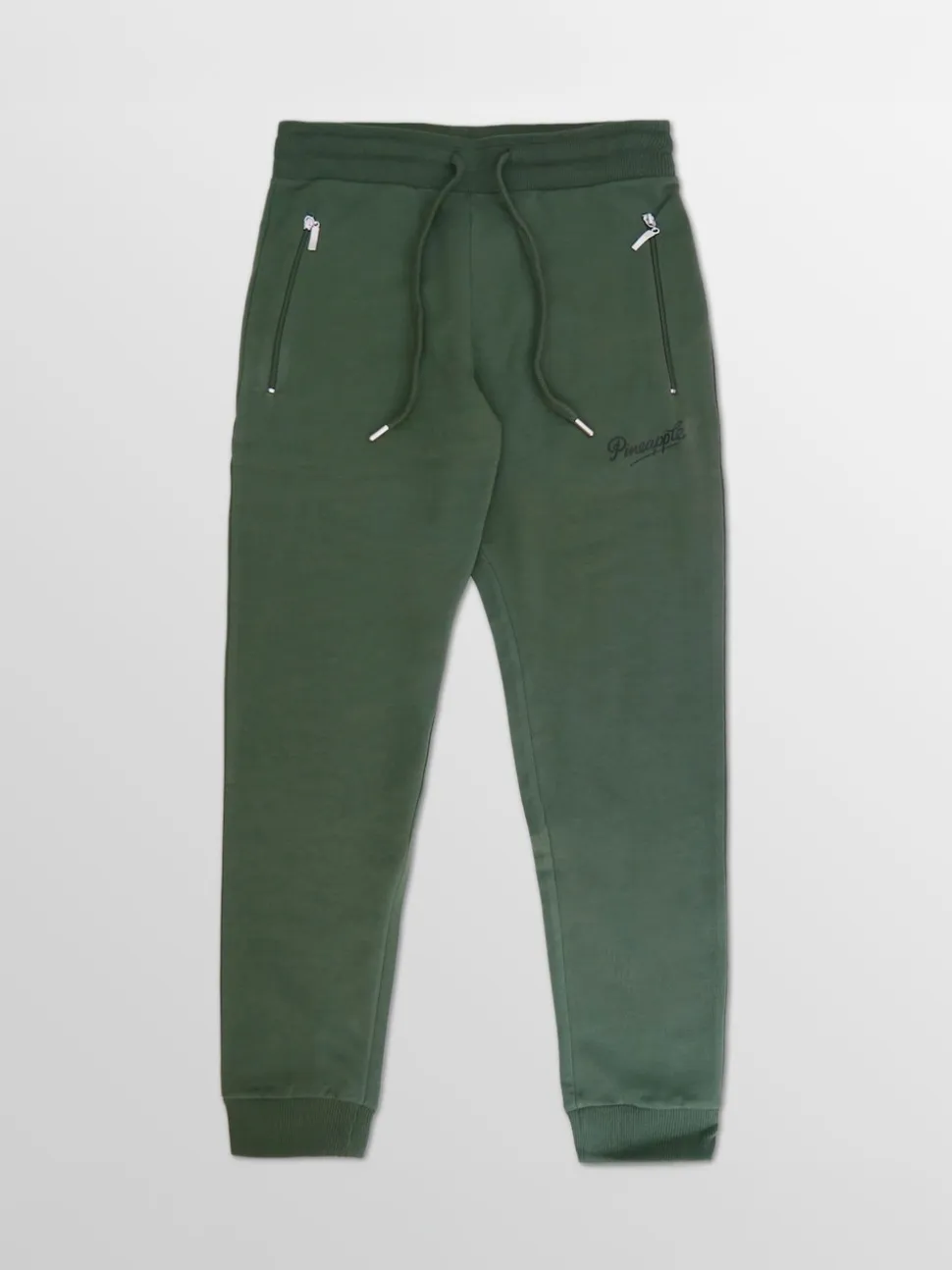 Pineapple Forest Green Skinny Zip Joggers