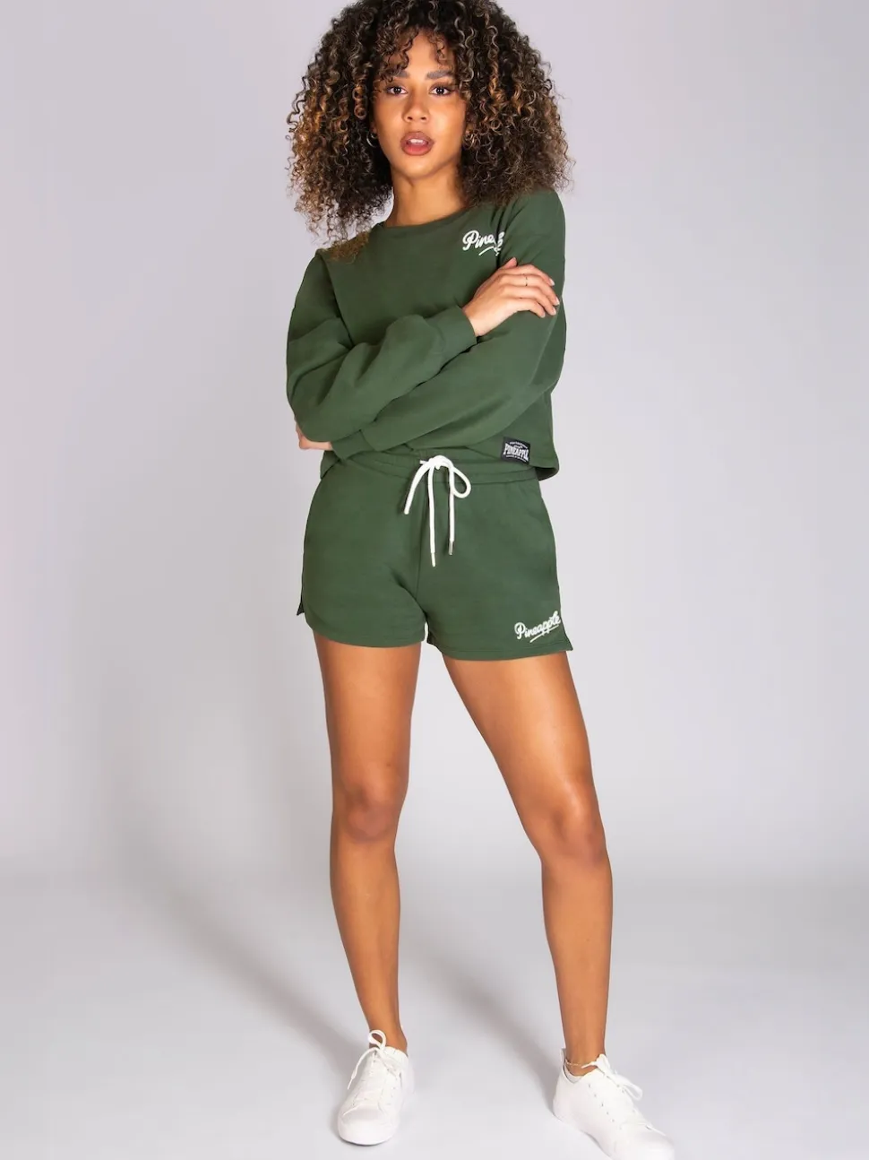 Pineapple Green Retro Shorts