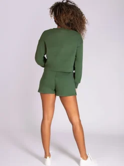 Pineapple Green Retro Shorts