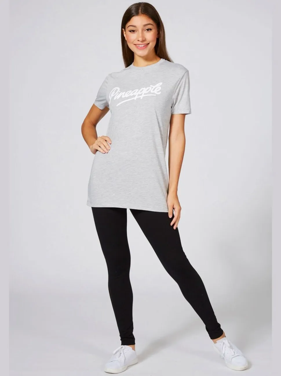 Pineapple Grey Logo T-Shirt