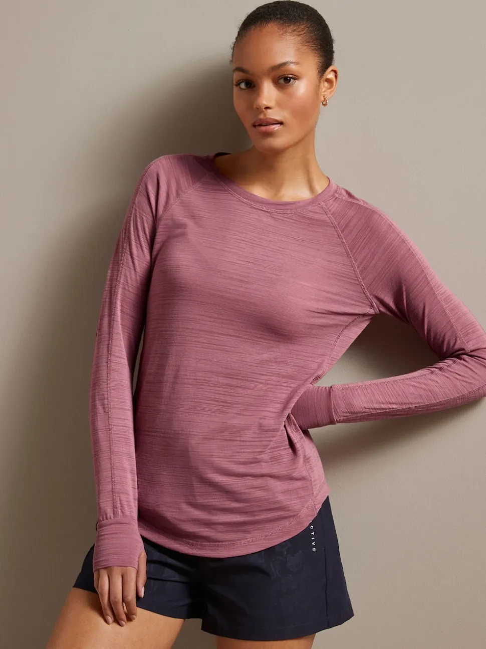 Pink Active Lightweight Long Sleeve Top