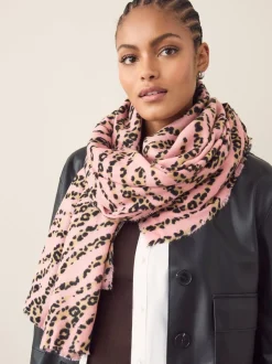 Pink Animal Midweight Scarf