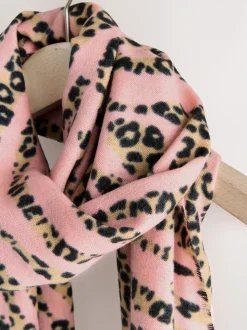 Pink Animal Midweight Scarf