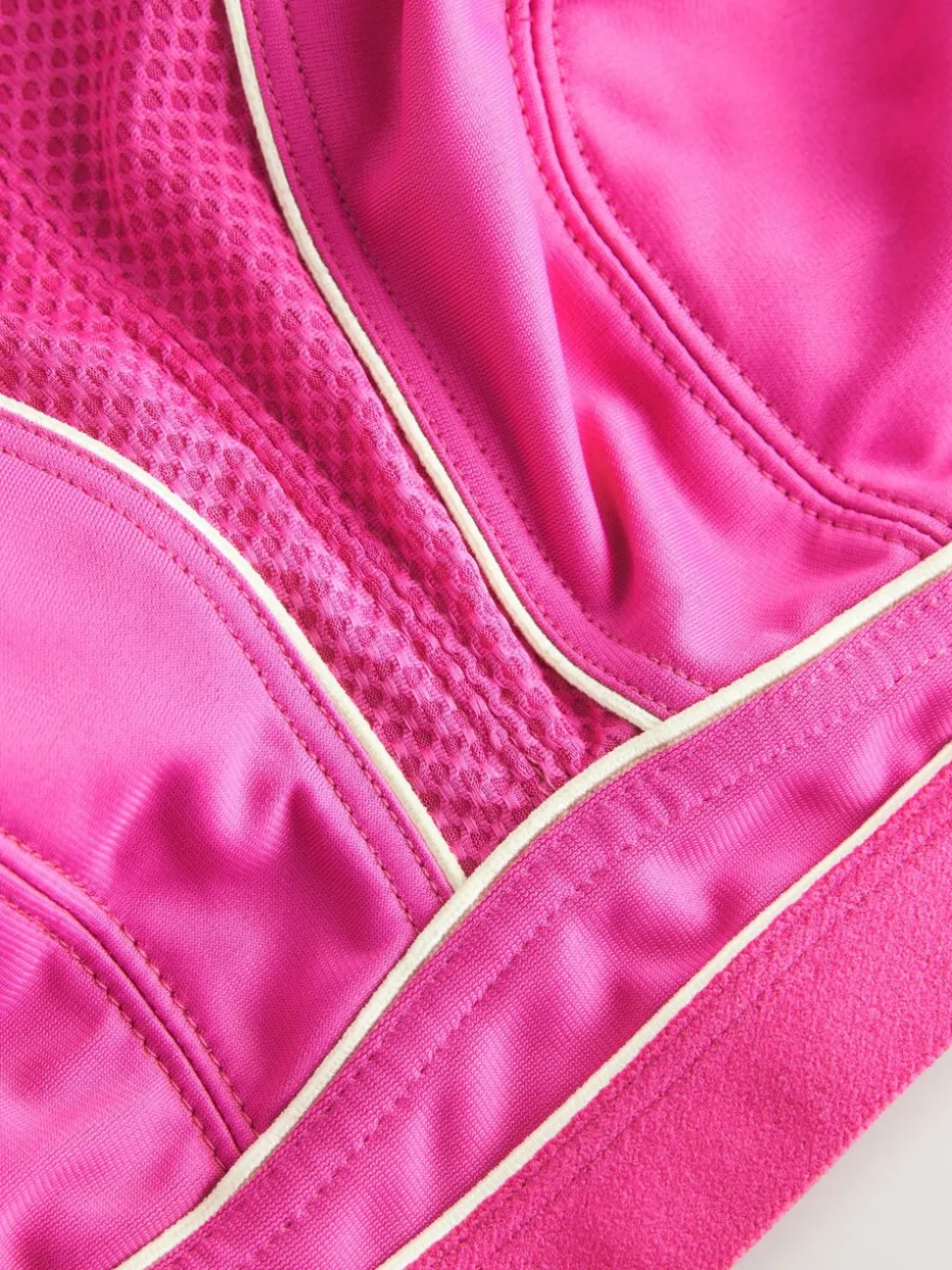 Pink B-G Active Sports High Impact Dry Tech Non Pad Bra