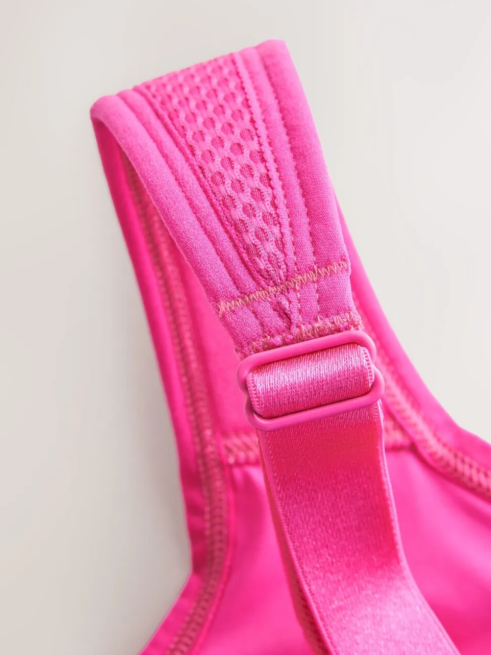 Pink B-G Active Sports High Impact Dry Tech Non Pad Bra