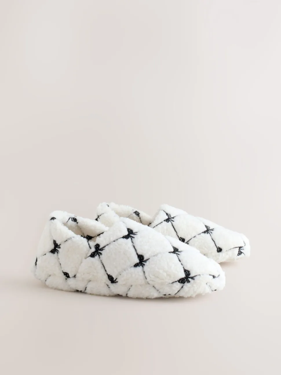 Pink Bow Borg Shoot Slippers