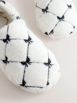 Pink Bow Borg Shoot Slippers
