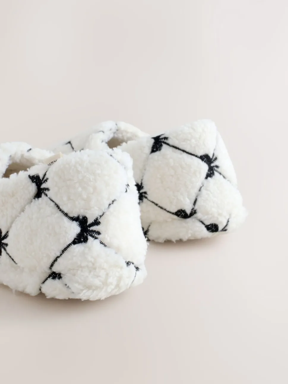 Pink Bow Borg Shoot Slippers