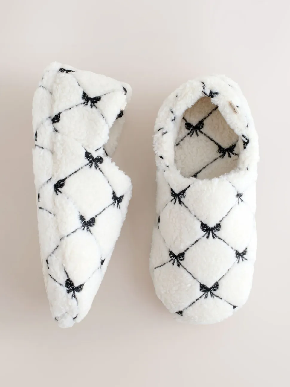 Pink Bow Borg Shoot Slippers