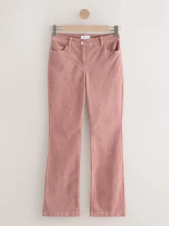 Pink Cord Bootcut Trousers