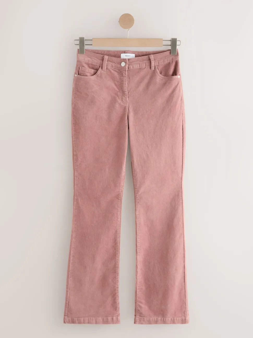 Pink Cord Bootcut Trousers