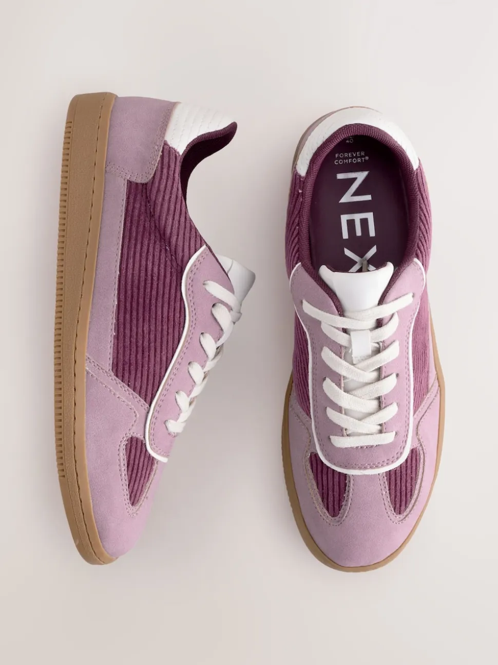 Pink Cord Forever Comfort® Lace-Up Trainers