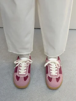 Pink Cord Forever Comfort® Lace-Up Trainers