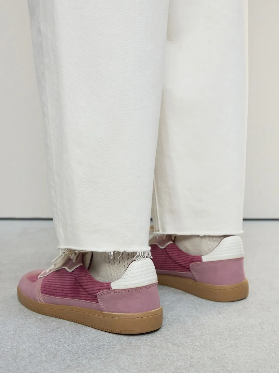 Pink Cord Forever Comfort® Lace-Up Trainers