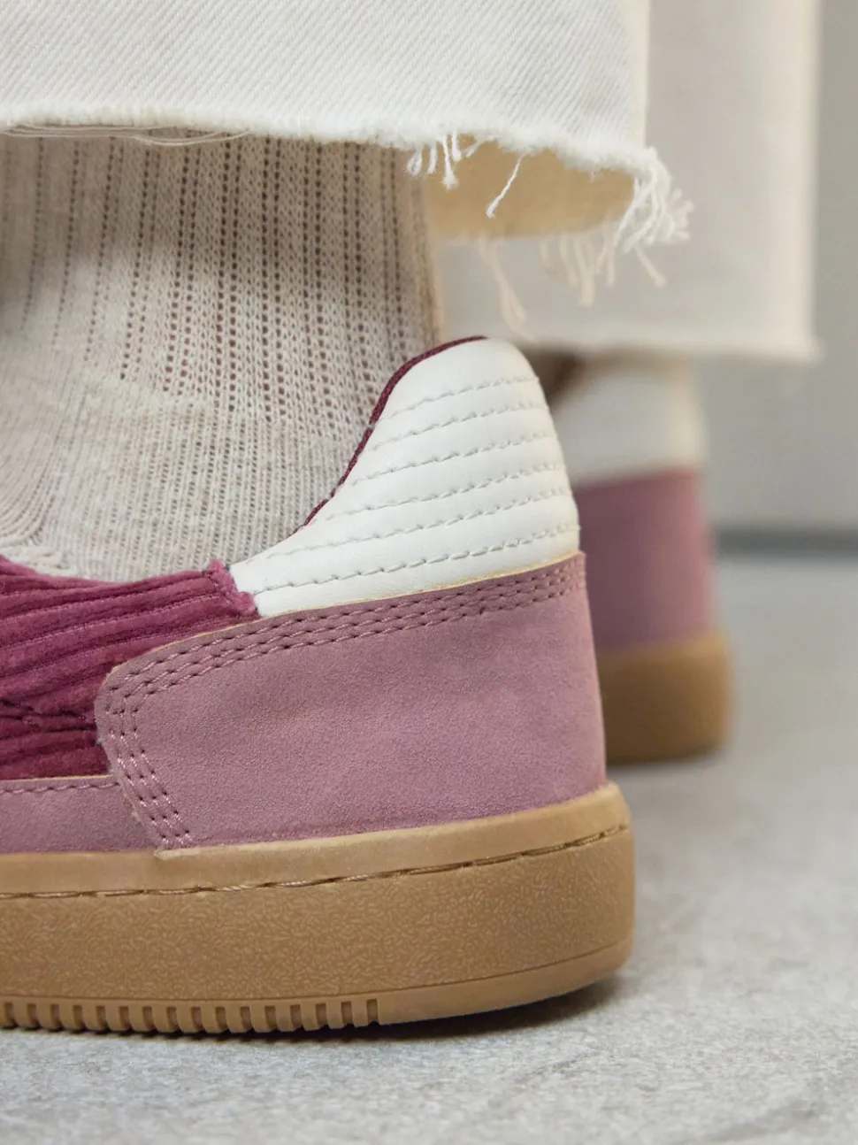 Pink Cord Forever Comfort® Lace-Up Trainers