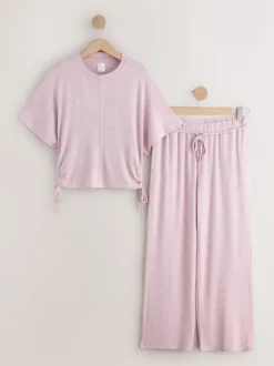 Pink Cosy Short Sleeve Pyjamas