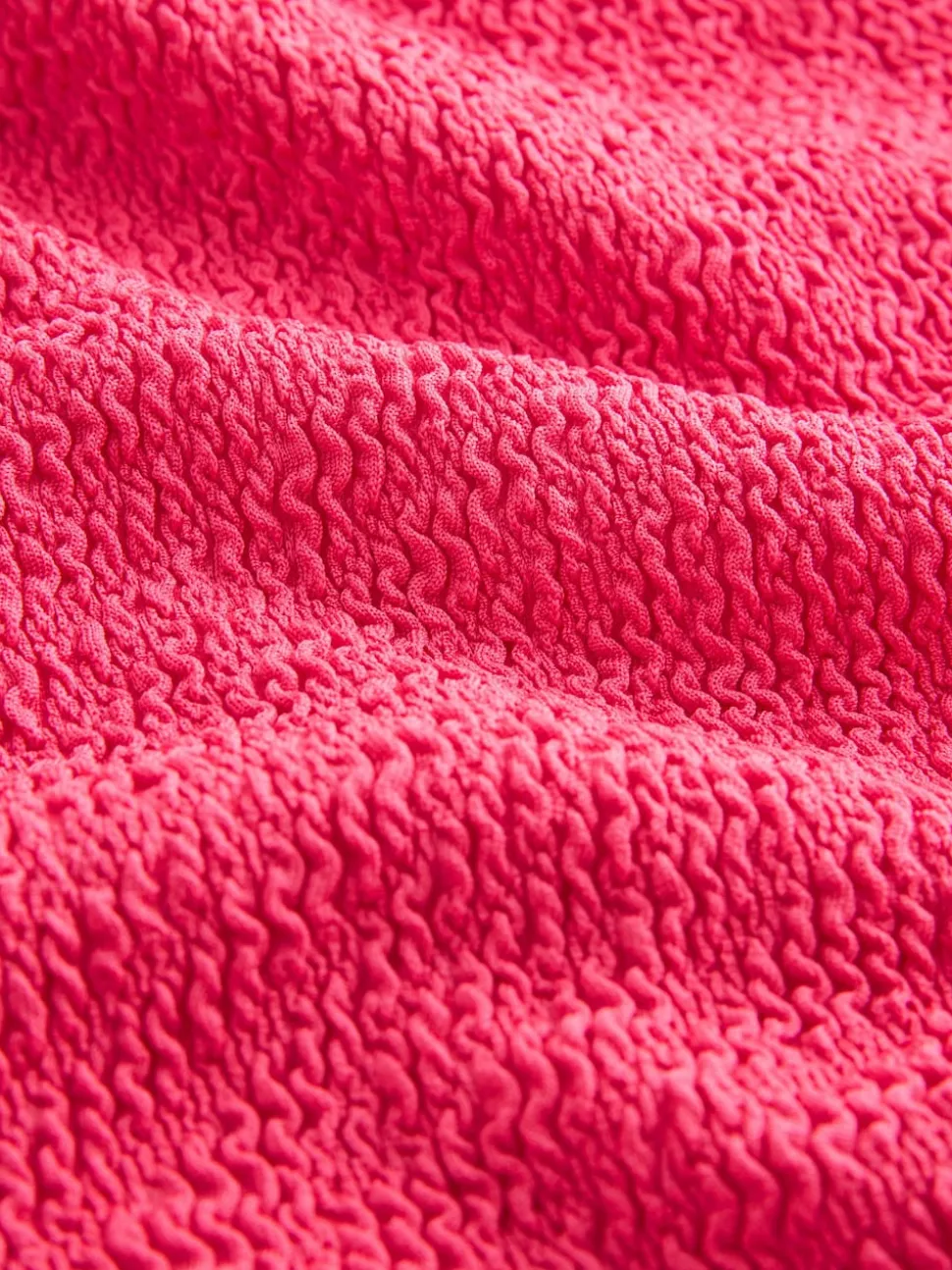 Pink Crinkle Wide Strap Tummy Control Scoop Swimsuit