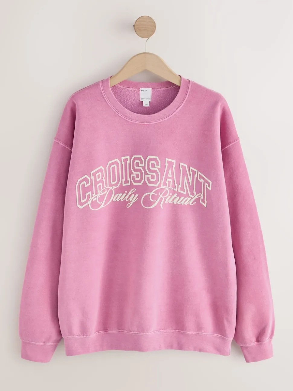 Pink Croissant Sweatshirt