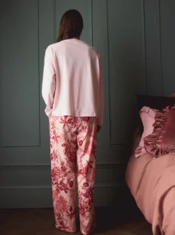 Pink Floral Kew Collection Long Sleeve Pyjamas