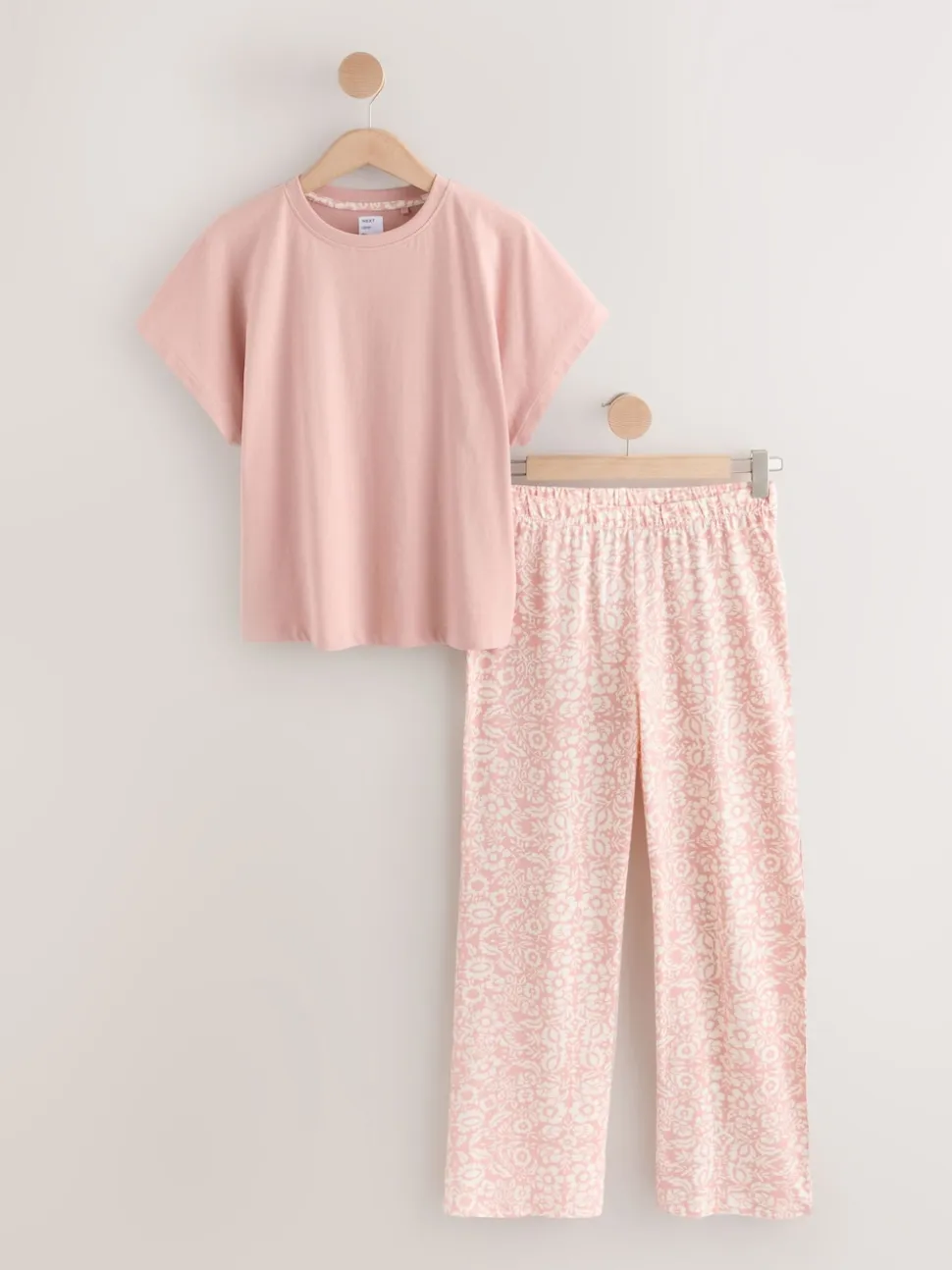 Pink Floral Short Sleeve Pyjamas
