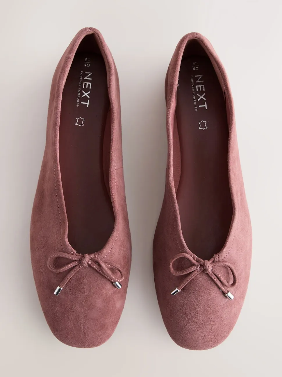 Pink Forever Comfort® Suede High Cut Ballet Flats