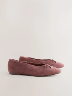 Pink Forever Comfort® Suede High Cut Ballet Flats
