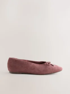 Pink Forever Comfort® Suede High Cut Ballet Flats