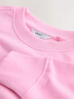 Pink Graphic Beaded Fish Graphic Sweatshirt
