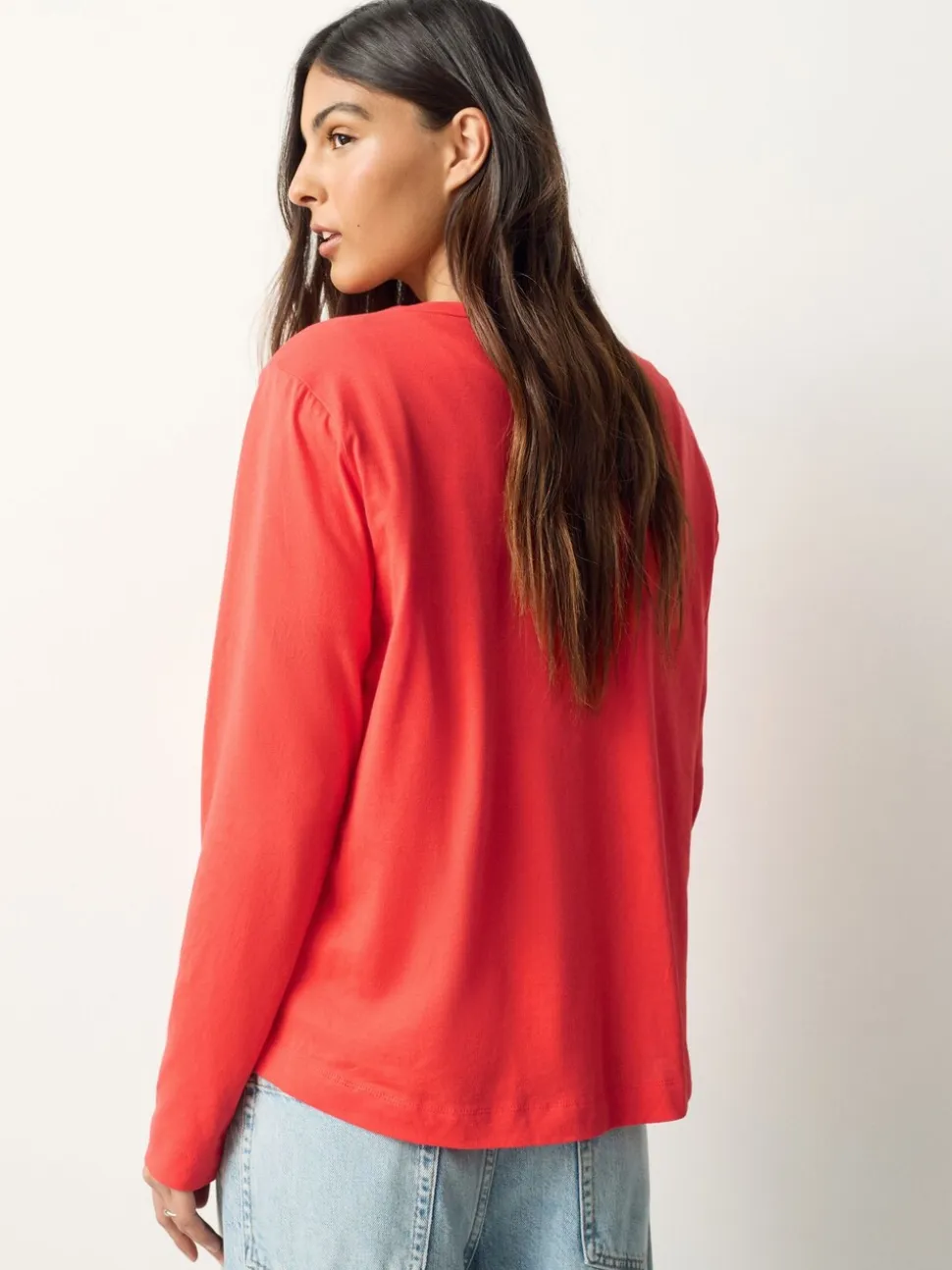 Pink Long Sleeve Crew Neck T-Shirts 5 Pack
