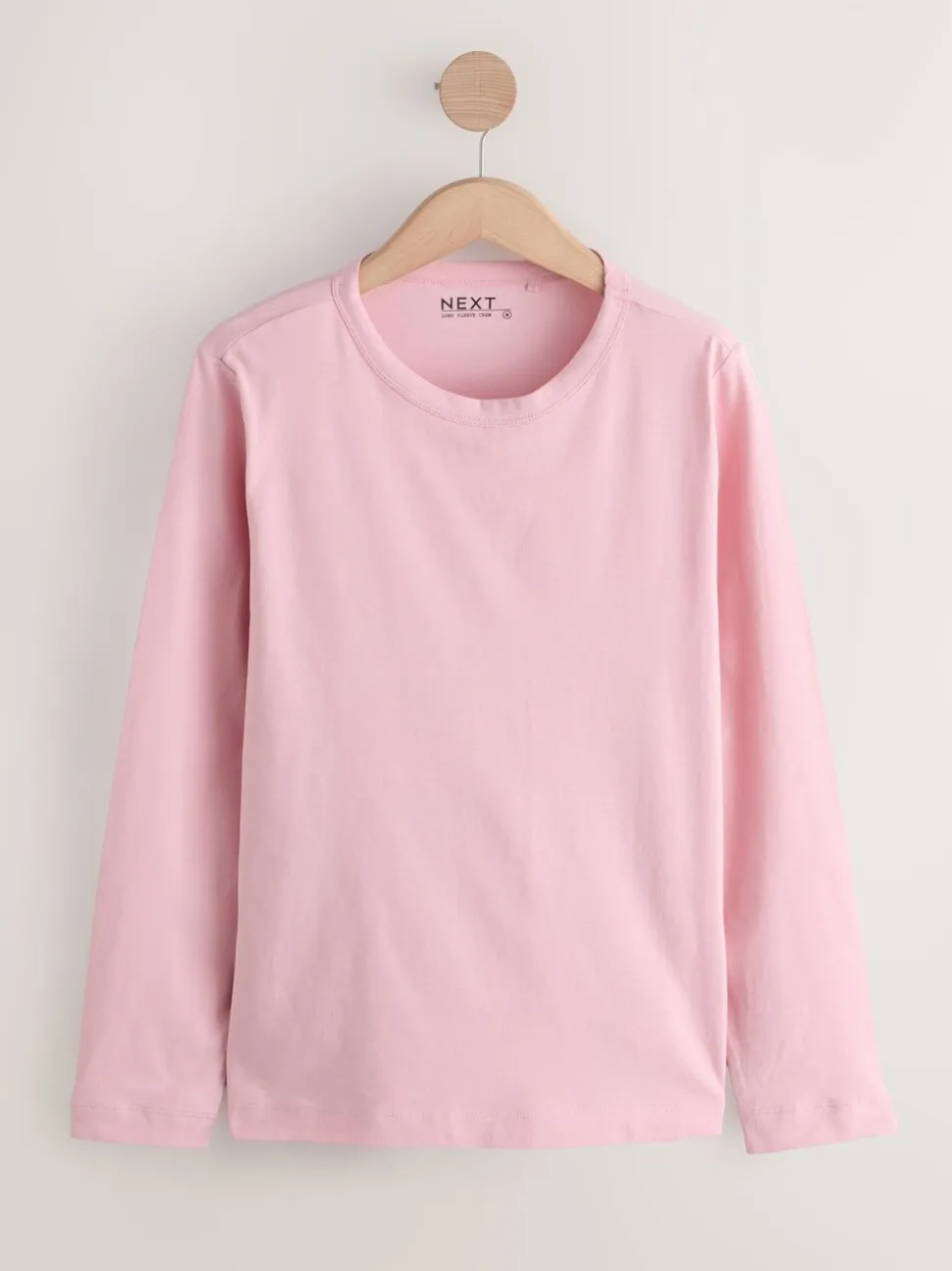 Pink Long Sleeve Crew Neck T-Shirts 5 Pack