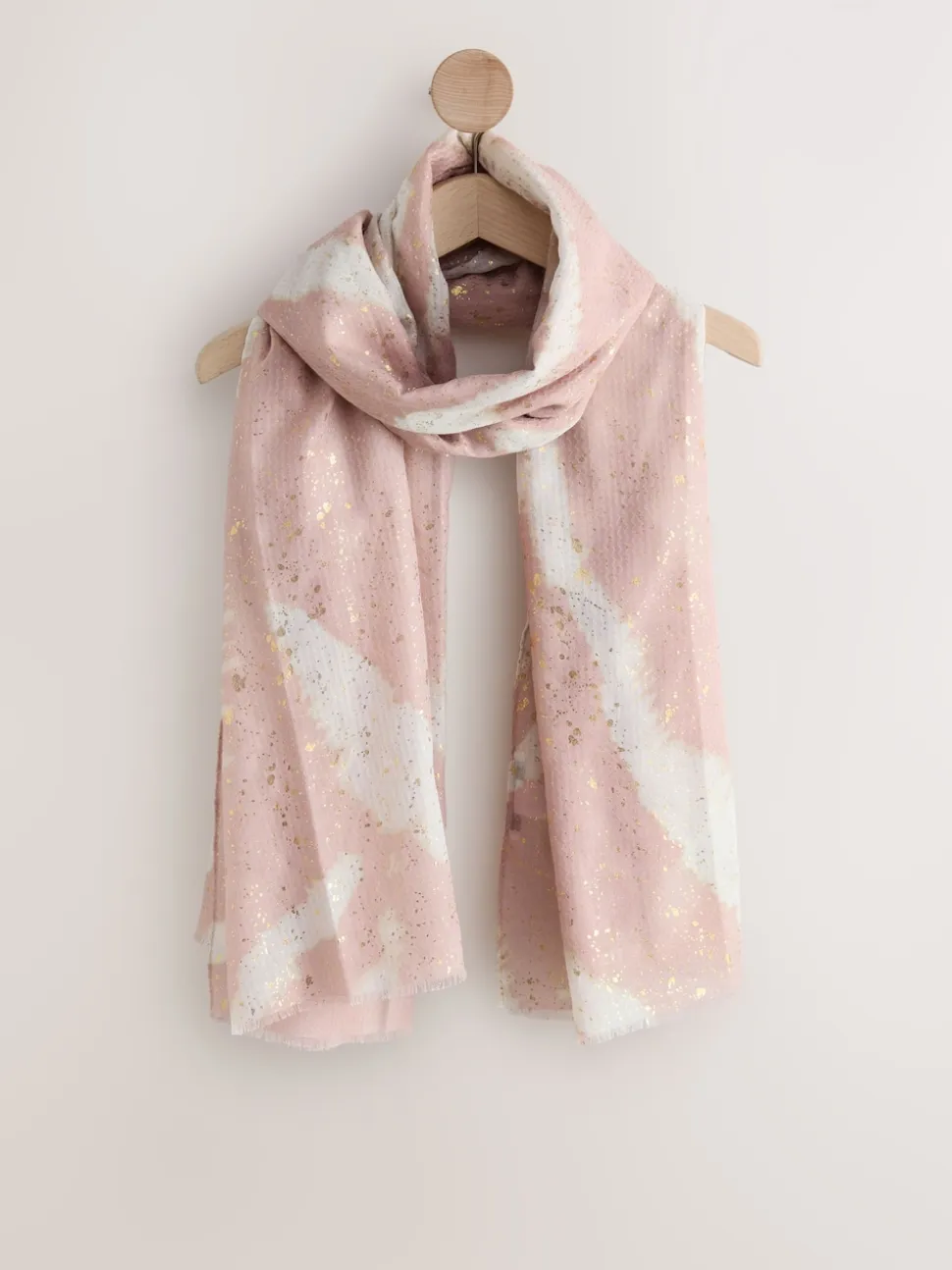Pink Marble Foil Lightweight Scarf