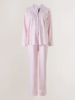 Pink Maternity Jersey Button Through Pyjamas