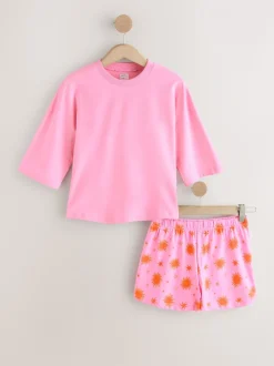 Pink Sun Cotton Short Set Pyjamas