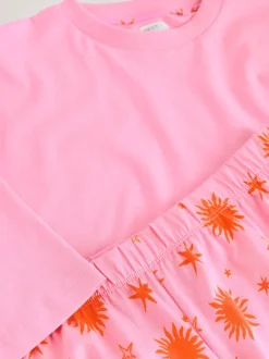 Pink Sun Cotton Short Set Pyjamas
