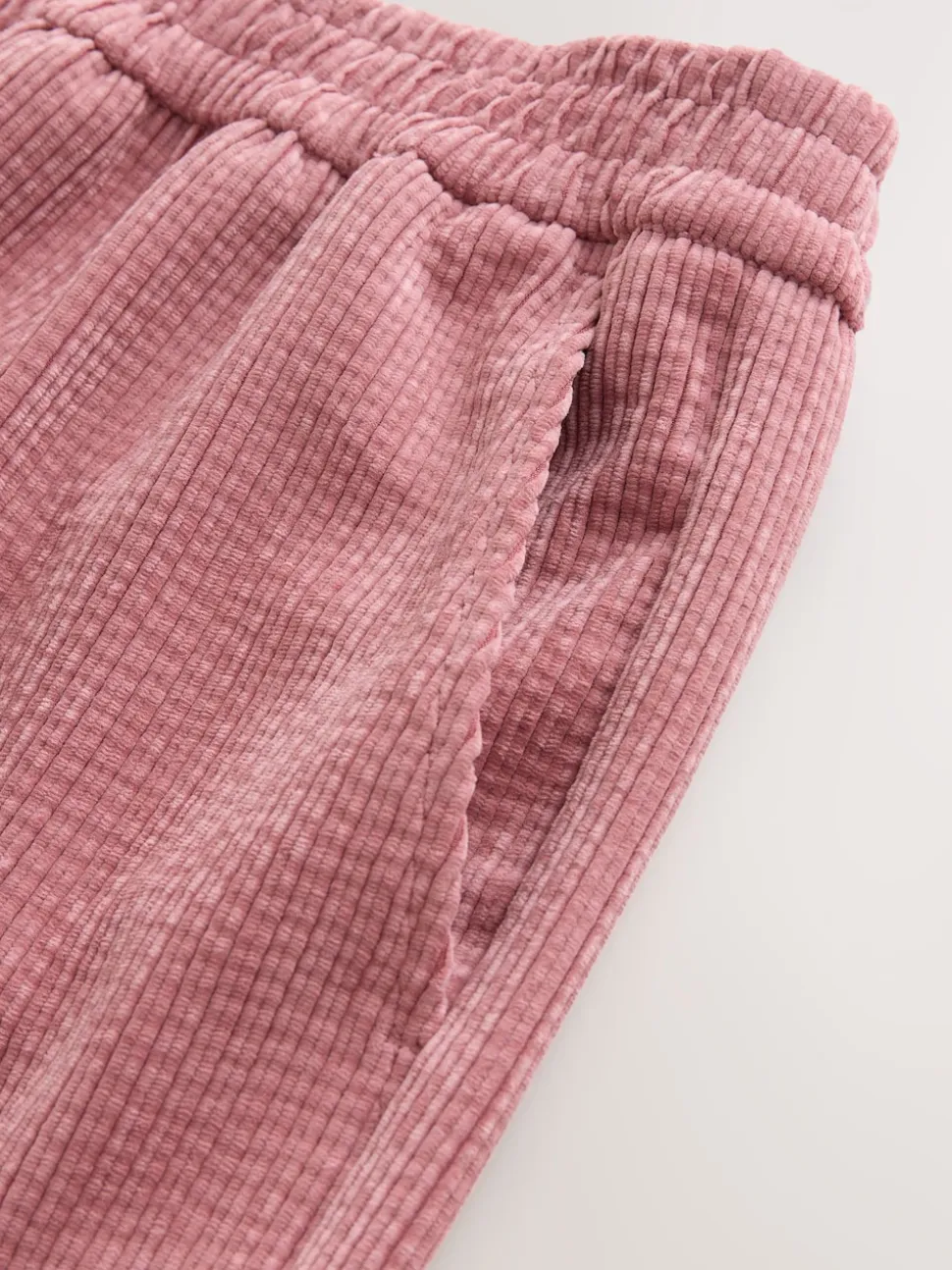 Pink Wide Leg Soft Cord Trousers