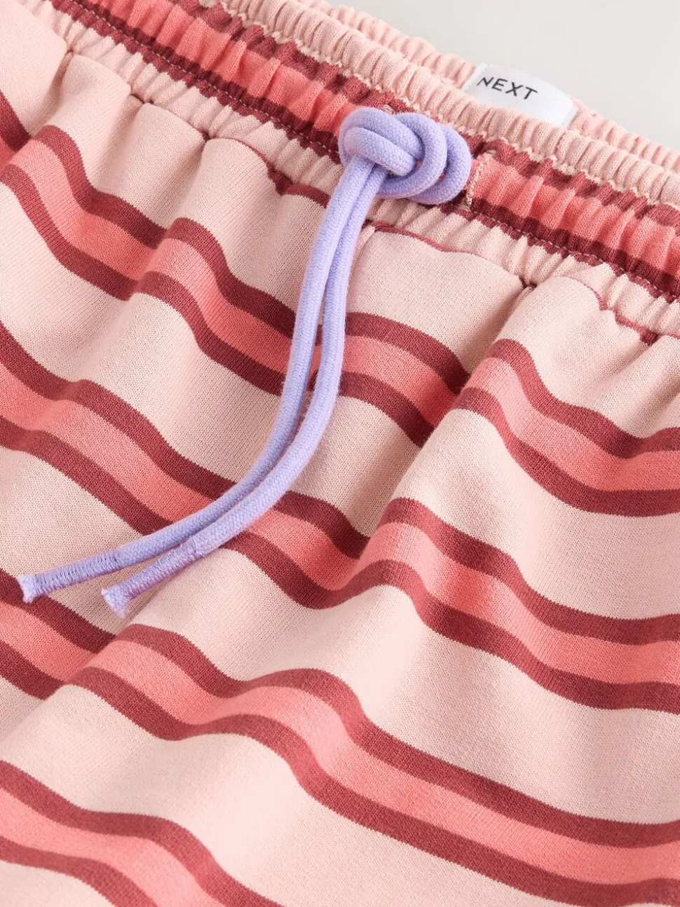 Pink/Red Stripe Wide Leg Joggers