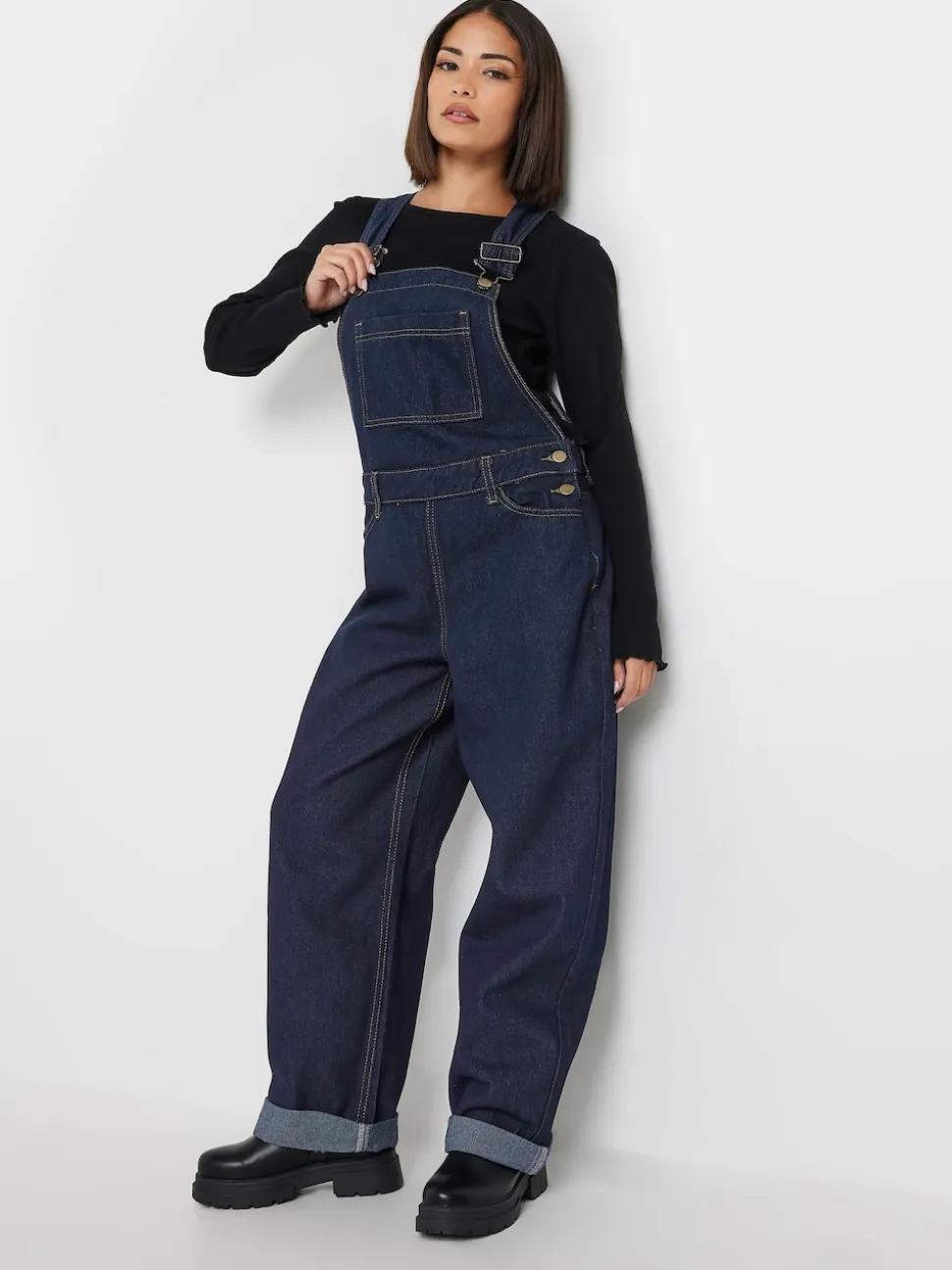 PixieGirl Petite Blue Straight Leg Dungarees