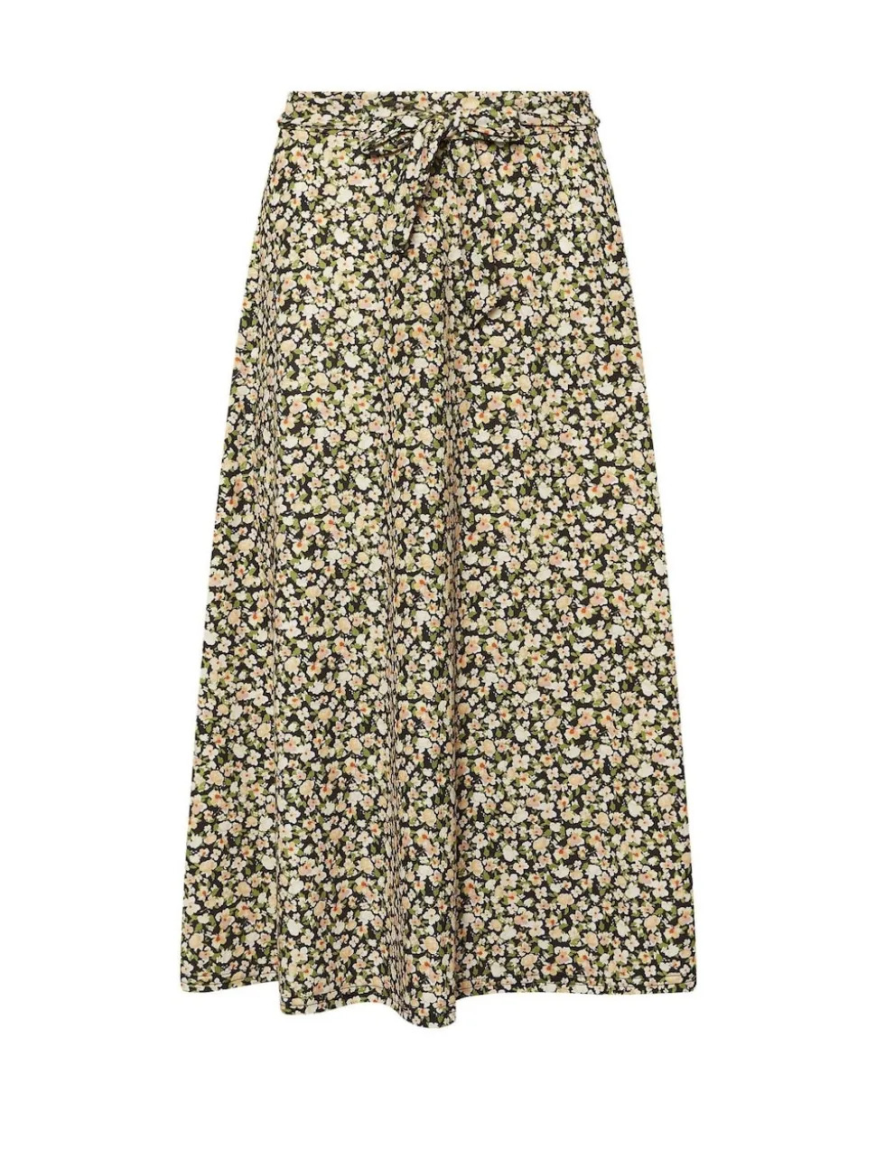 PixieGirl Petite Green Petite Self Belted Midi Skirt