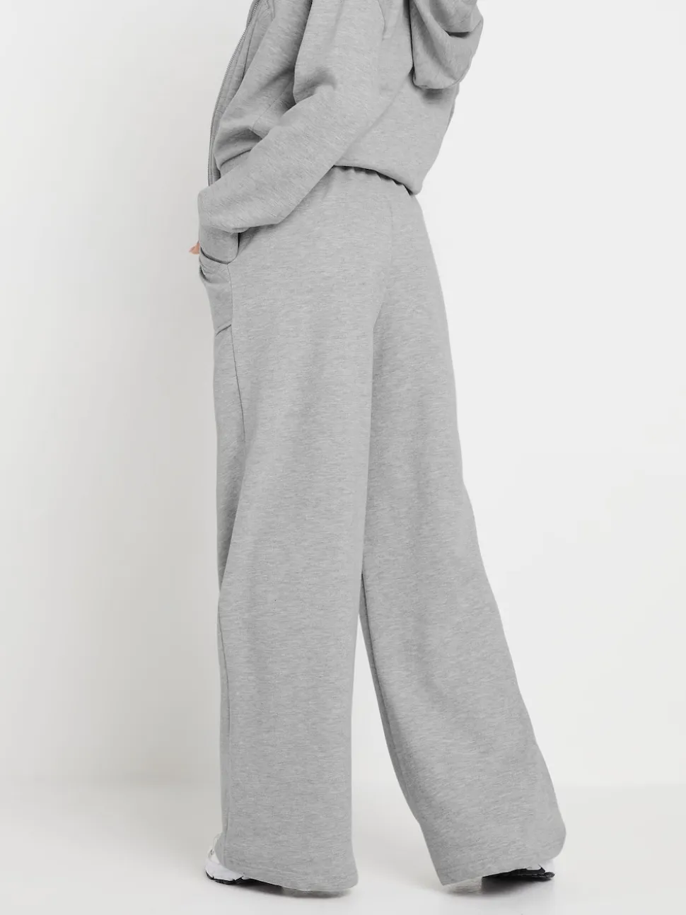 PixieGirl Petite Grey Pocket Patch Wide Leg Joggers