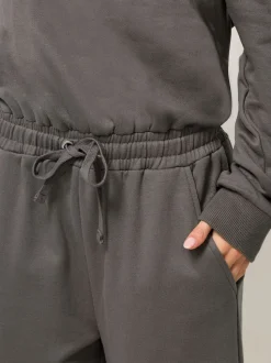 PixieGirl Petite Grey Sweat Wide Leg Jumpsuit
