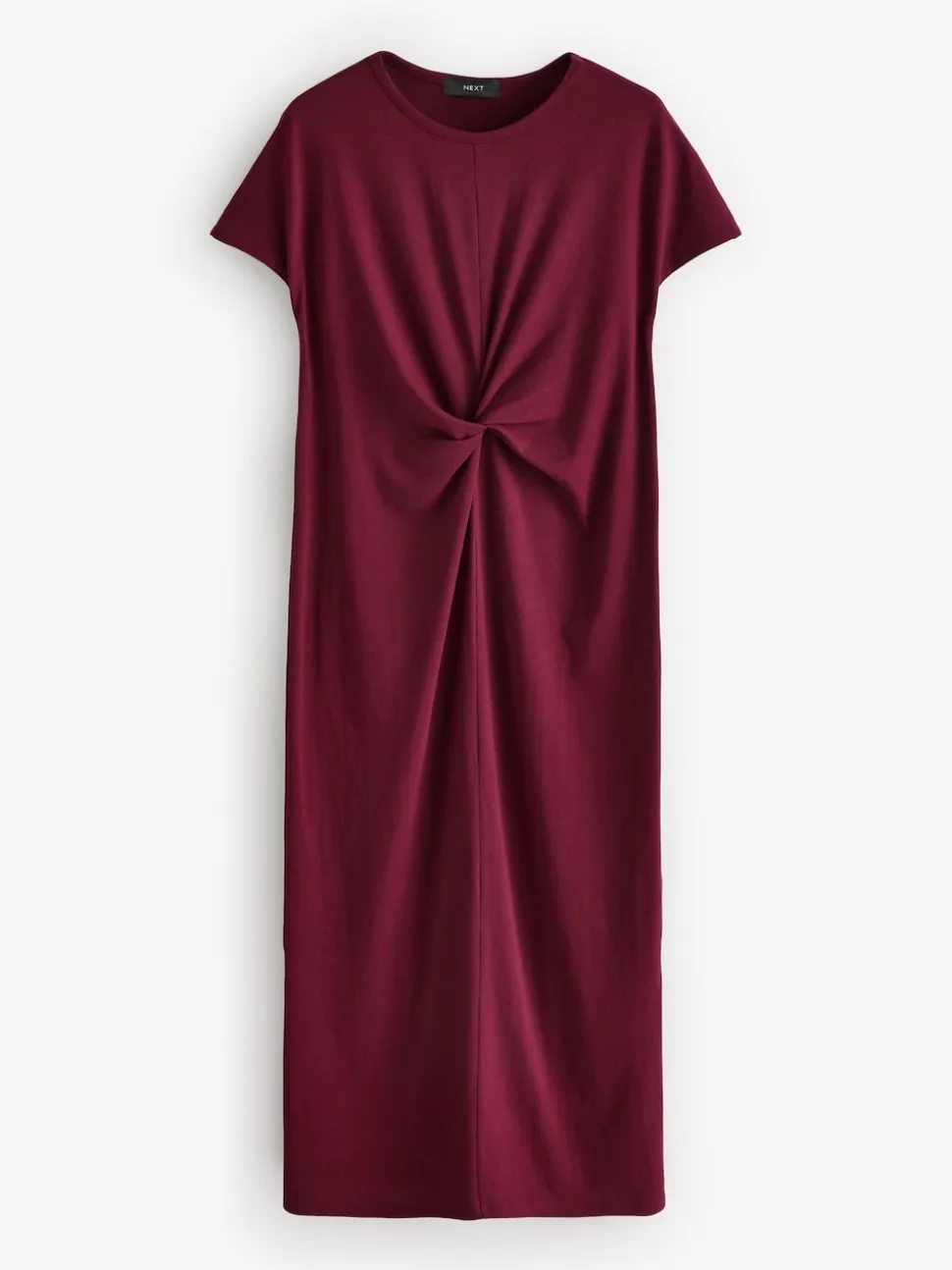 Plum Purple Twist Short Sleeved T-Shirt Summer Dress