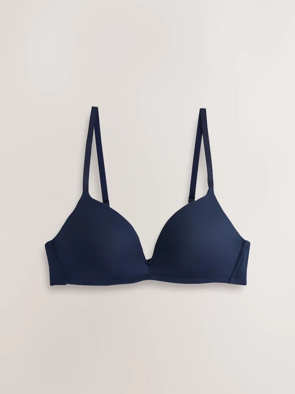Plum Purple/Navy A-E Push Up Padded Non Wired Smoothing Bras 2 Pack