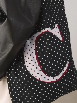Polka Dot Cotton Shopper Bag