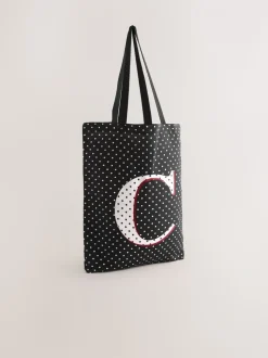 Polka Dot Cotton Shopper Bag