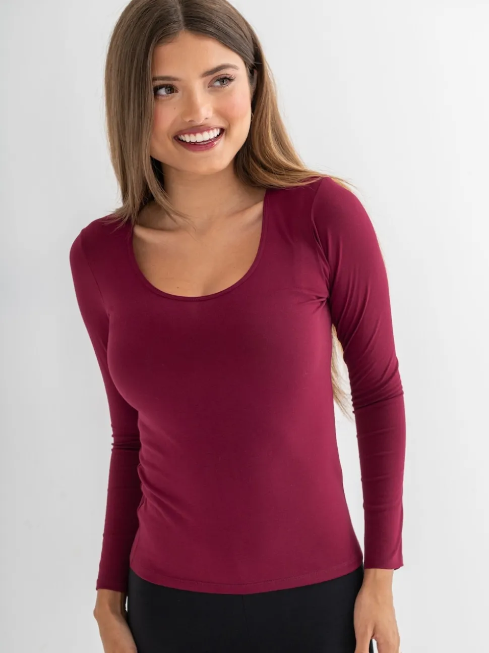 Pour Moi Berry Long Sleeve Second Skin Thermal