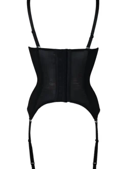 Pour Moi Black Amour Padded Underwired Strapless Basque Bra