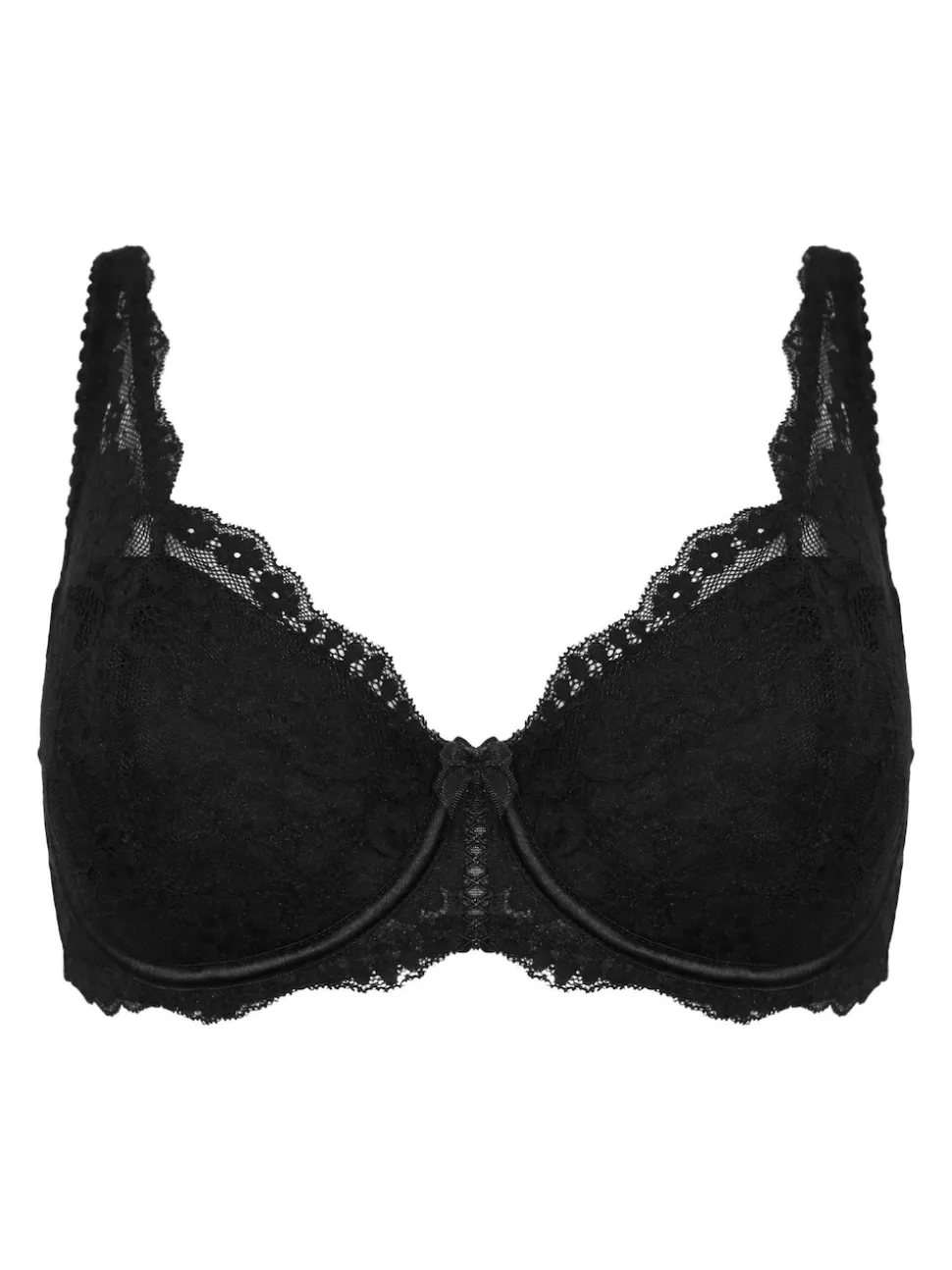 Pour Moi Black Balcony Fleur Balconette Bra